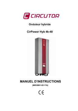 Circutor E15311. Multi-management hybrid solar inverter Manuel du propriétaire