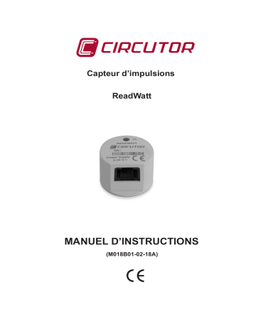 Circutor ReadWatt Optical pulse collector Manuel du propriétaire | Fixfr