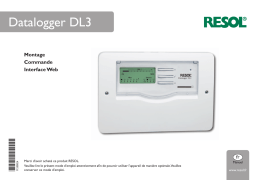 Resol Datalogger DL3 Manuel du propriétaire