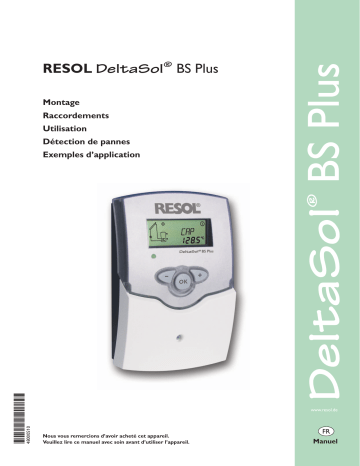 Resol DeltaSol BS Plus Manuel du propriétaire | Fixfr