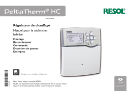 Resol DeltaTherm HC Manuel du propriétaire