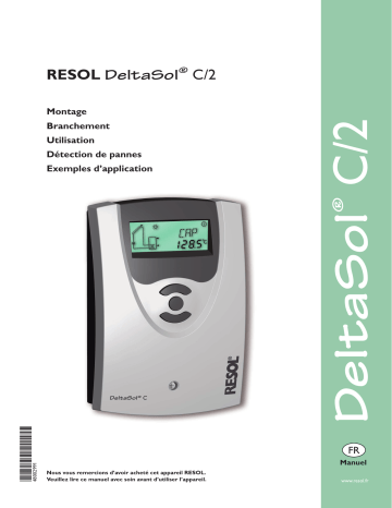 Resol DeltaSol C2 100-240V Manuel du propriétaire | Fixfr