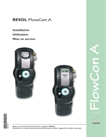 Resol FlowCon A Manuel du propriétaire | Fixfr