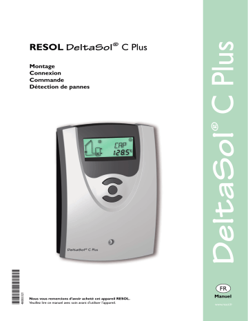 Resol DeltaSol C Plus 100-240V Manuel du propriétaire | Fixfr