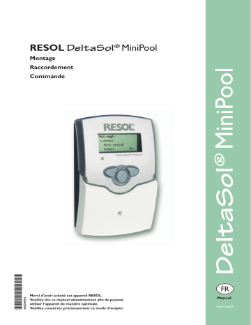 Resol DeltaSol MiniPool Manuel du propriétaire | Fixfr