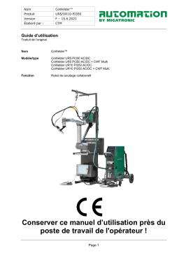 Migatronic CoWelder Pi TIG 350 Manuel du propriétaire