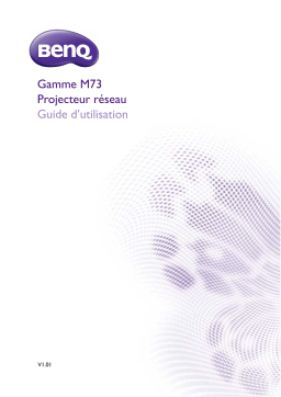 Guide d'utilisation BenQ M73 Projecteur réseau + Chat IA