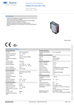 Baumer OM20-P0120.HH.TXN Distance sensor Fiche technique