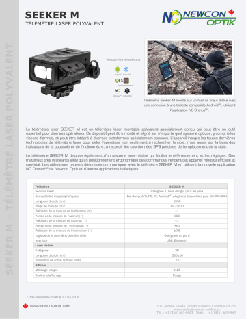 Newcon Optik SEEKER M spécification | Fixfr