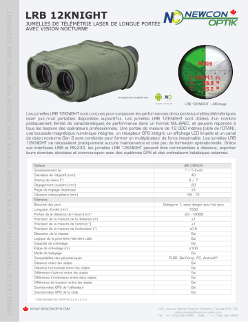 Newcon Optik LRB 12KNIGHT spécification | Fixfr