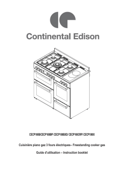 CONTINENTAL EDISON CECP100BP Manuel utilisateur