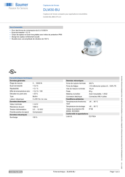 Baumer DLM30-BU Force sensor Fiche technique