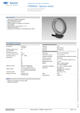 Baumer ITD69H02 - Rectangular signal Encoder Fiche technique