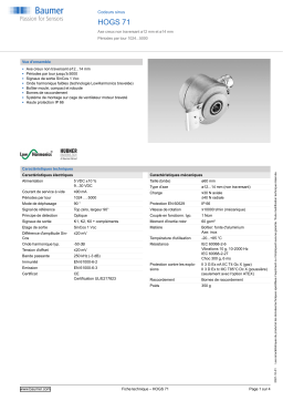 Baumer HOGS 71 Sine encoder Fiche technique