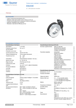 Baumer EB200E Encoder Fiche technique