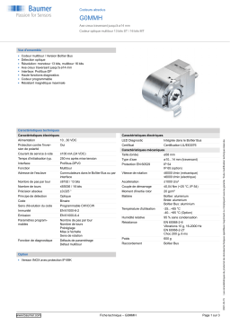 Baumer G0MMH Absolute encoder Fiche technique