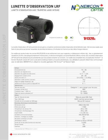 Newcon Optik SPOTTER LRF spécification | Fixfr