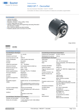 Baumer HMG10P-T - DeviceNet Absolute encoder Fiche technique