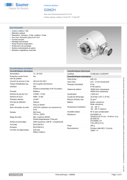 Baumer G0M2H Absolute encoder Fiche technique