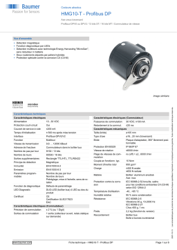 Baumer HMG10-T - Profibus DP Absolute encoder Fiche technique