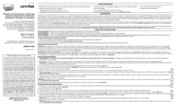 Leviton OSFLA-I4W Occupancy Manuel utilisateur