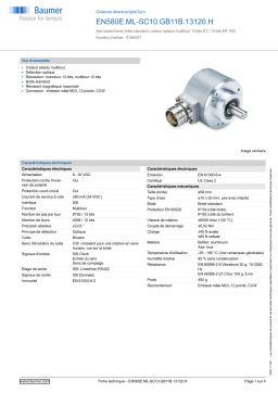 Baumer EN580E.ML-SC10.GB11B.13120.H Absolute encoder Fiche technique