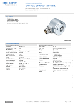 Baumer EN580E.IL-SU06.GB1T2.01024.K Incremental encoder Fiche technique