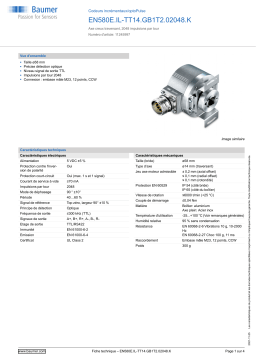 Baumer EN580E.IL-TT14.GB1T2.02048.K Incremental encoder Fiche technique