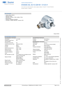 Baumer EN580E.ML-SC10.GB1B1.13120.H Absolute encoder Fiche technique