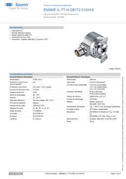 Baumer EN580E.IL-TT14.GB1T2.01024.K Incremental encoder Fiche technique