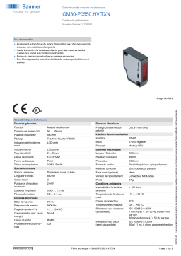 Baumer OM30-P0550.HV.TXN Distance sensor Fiche technique