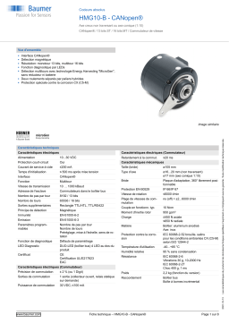 Baumer HMG10-B - CANopen® Absolute encoder Fiche technique