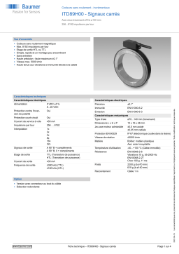 Baumer ITD89H00 - Rectangular signal Encoder Fiche technique