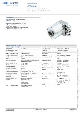 Baumer GXMMS Absolute encoder Fiche technique