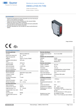 Baumer OM30-L0100.HV.TXN Distance sensor Fiche technique