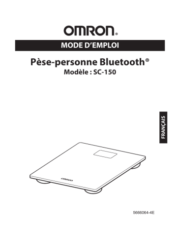 Omron SC-150 Digital Scale Manuel utilisateur | Fixfr