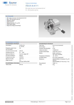 Baumer ITD 01 A 4 Y 1 Incremental encoder Fiche technique