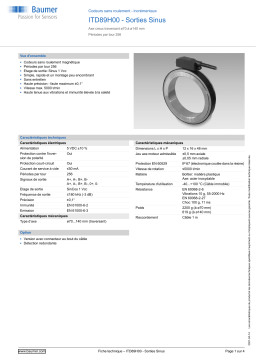 Baumer ITD89H00 - Sine signal Encoder Fiche technique