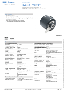 Baumer HMG10-B - PROFINET Absolute encoder Fiche technique