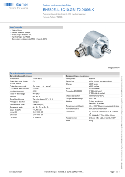 Baumer EN580E.IL-SC10.GB1T2.04096.K Incremental encoder Fiche technique