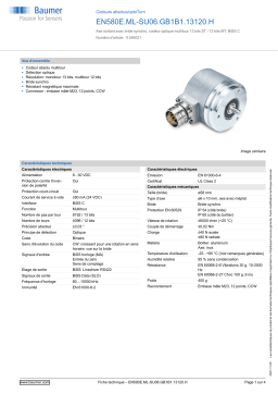 Baumer EN580E.ML-SU06.GB1B1.13120.H Absolute encoder Fiche technique