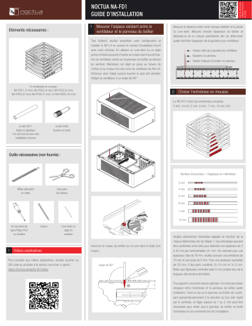 Noctua NA-FD1 Accessory Installation manuel | Fixfr