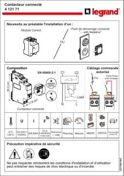 Legrand 412171 Manuel utilisateur