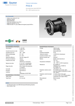 Baumer POG 9 Incremental encoder Fiche technique