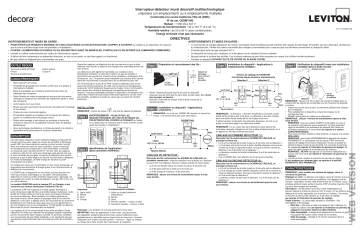 Leviton OSSMT-M3W Occupancy Manuel utilisateur | Fixfr