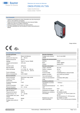 Baumer OM30-P0350.HV.TXN Distance sensor Fiche technique