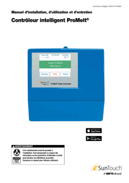 SunTouch ProMelt Smart Controller Guide d'installation