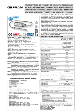 gefran HMX Fiche technique