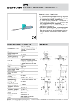 gefran PY2 Potentiometer Fiche technique