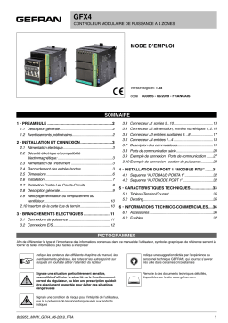 gefran GFX4 Power controller Mode d'emploi